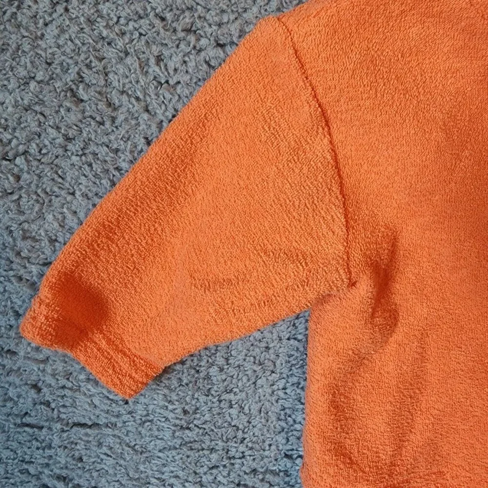 Target‎ Baby 2 Piece Outfit Set Hoodie/Footie Pants Terrycloth Lil Pumpkin Sz 6M